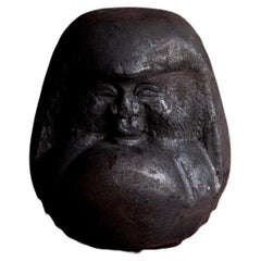 Antique Japanese Daruma Sculpture, Late 19th Century