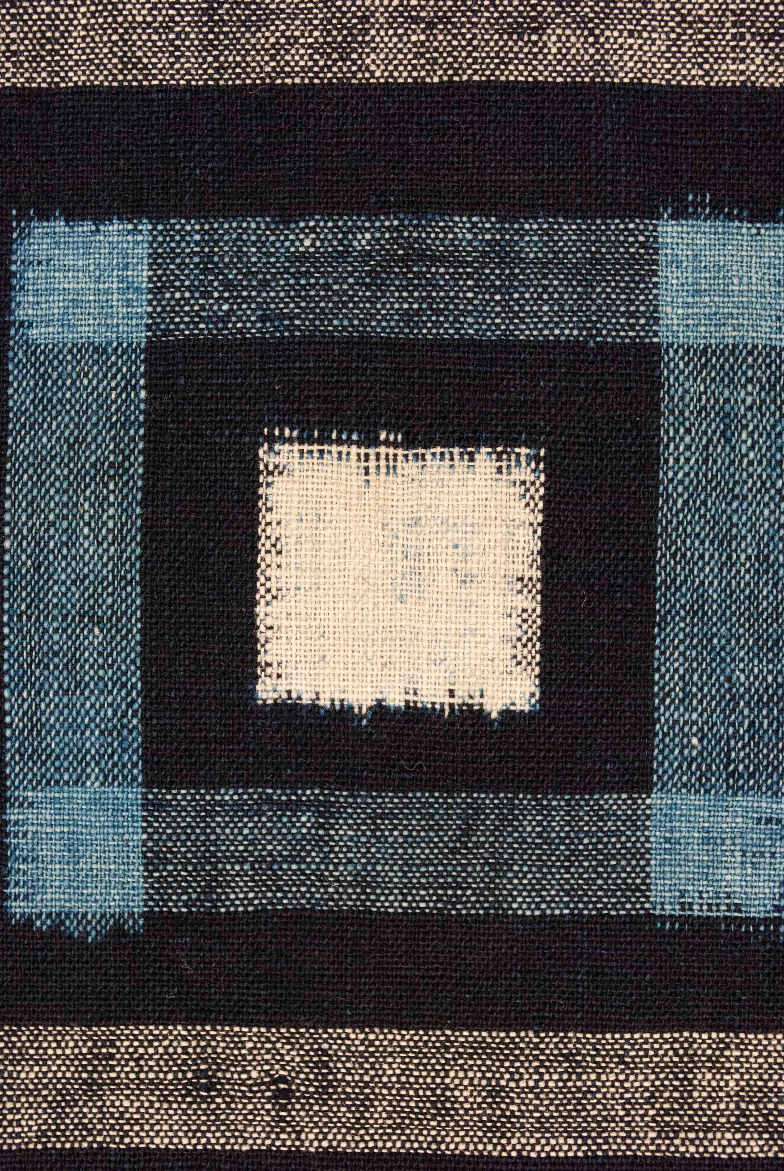 20th Century Antique Japanese Double-Ikat Futon Cover For Sale