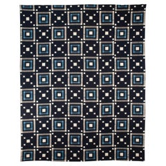 Funda de futón japonesa antigua de doble ikat