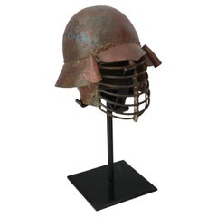 Antique Japanese Edo Zunari Kabuto Combat Helmet