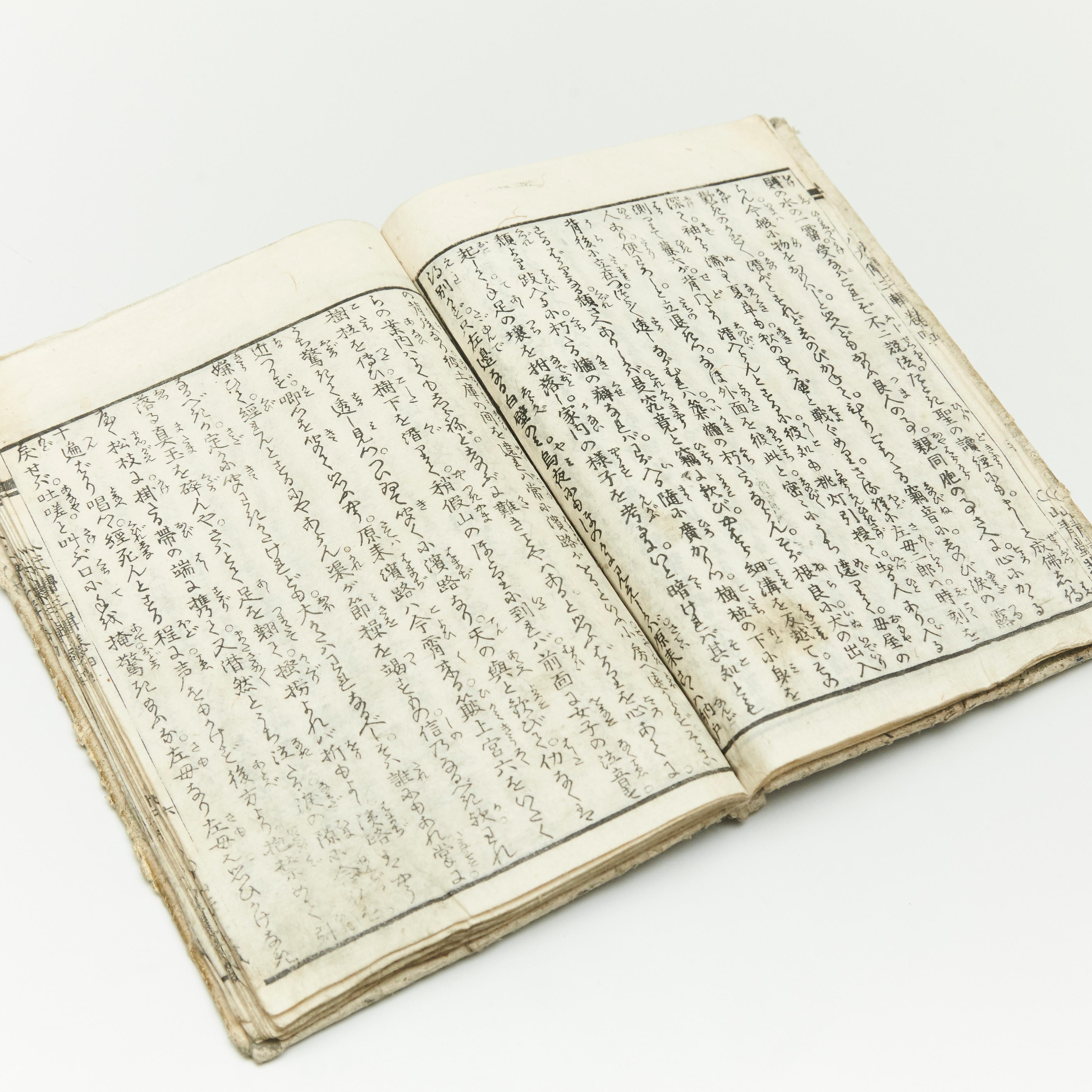 Antique Japanese Epic Novel Book Edo Period, circa 1819 5