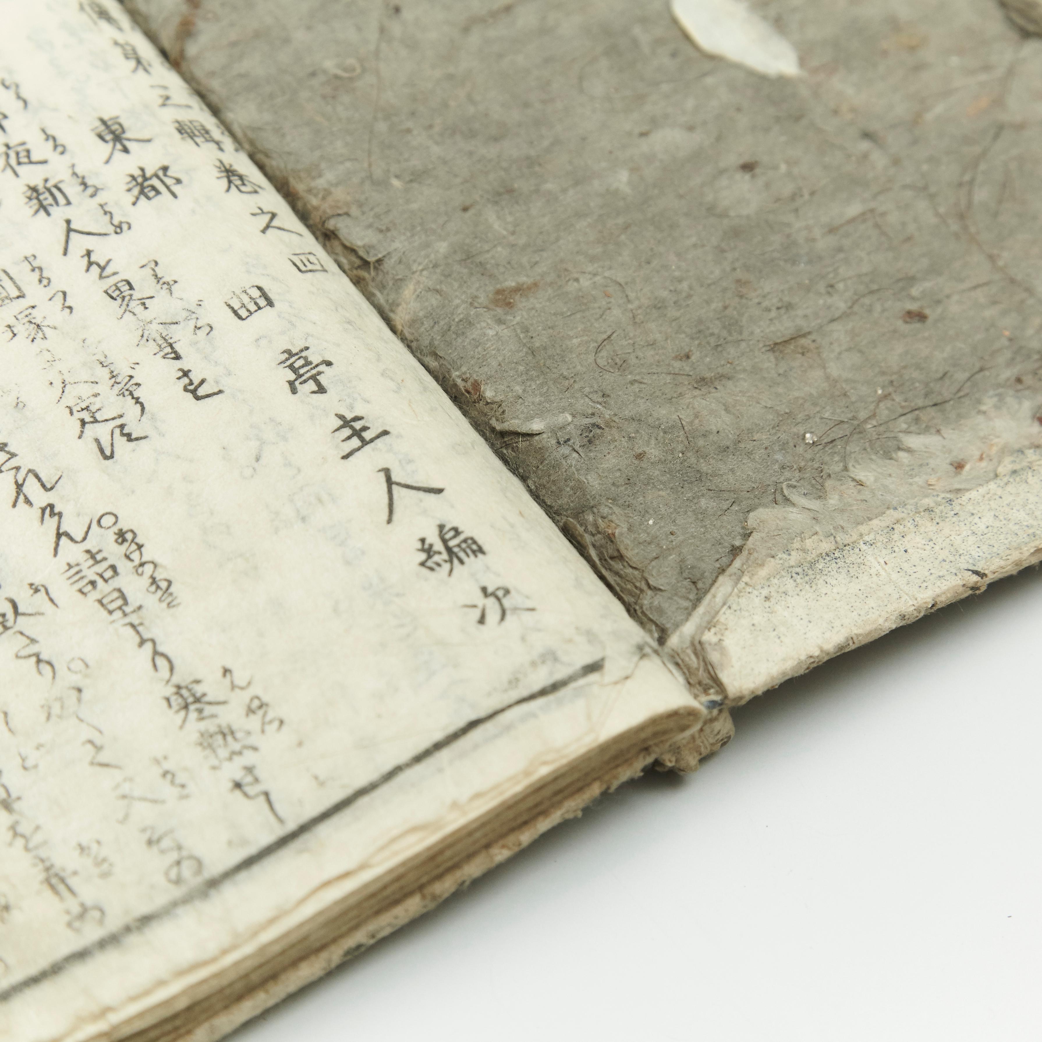 Antique Japanese Epic Novel Book Edo Period, circa 1819 4