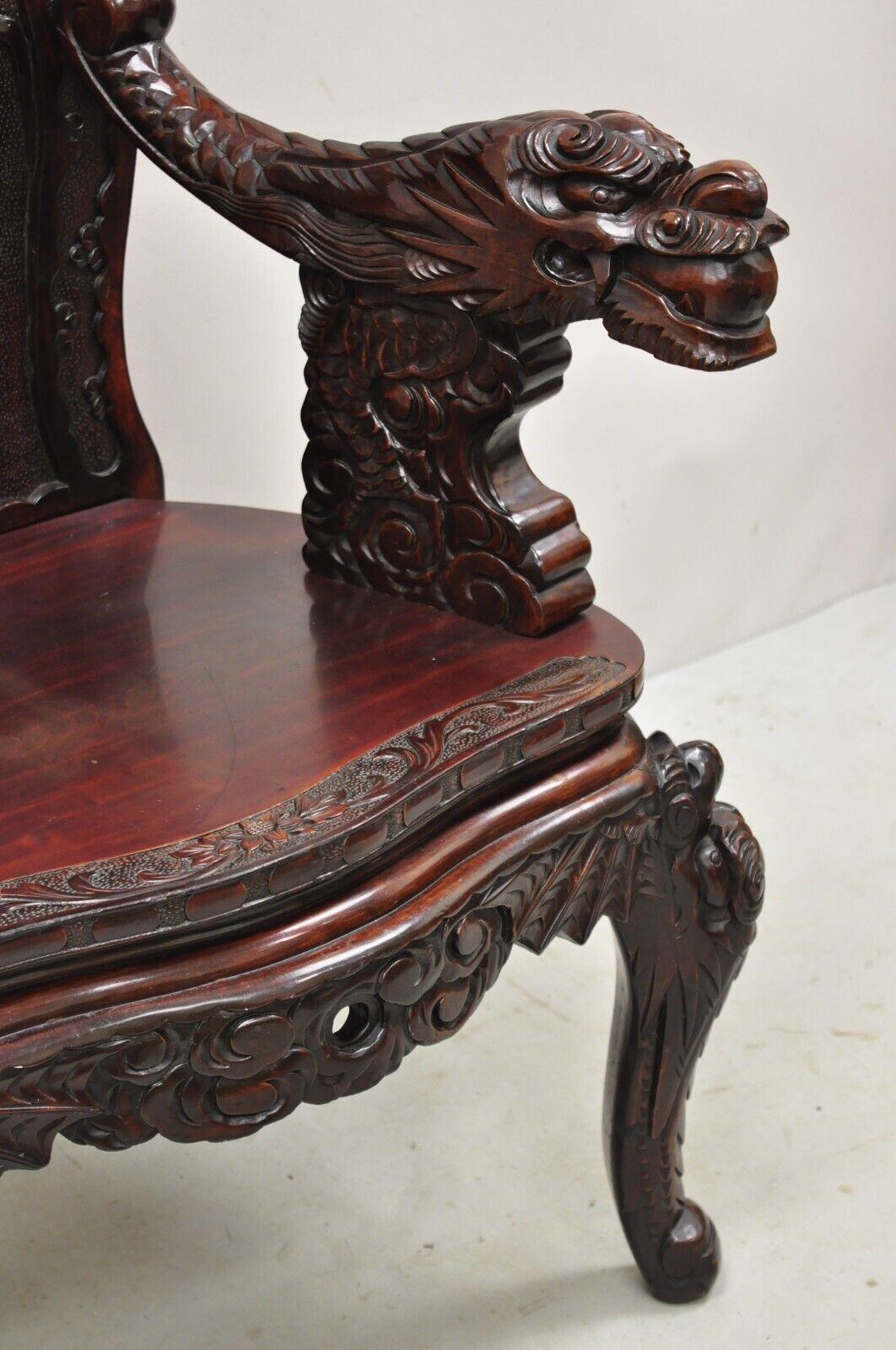 antique dragon chair