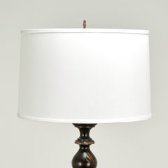 Antique Japanese Floor Lamp with Geisha Girl