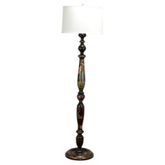 Antique Japanese Floor Lamp with Geisha Girl