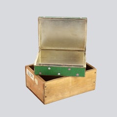 Antique Japanese Floral Cloisonne Enameled Jewelry Box c1920