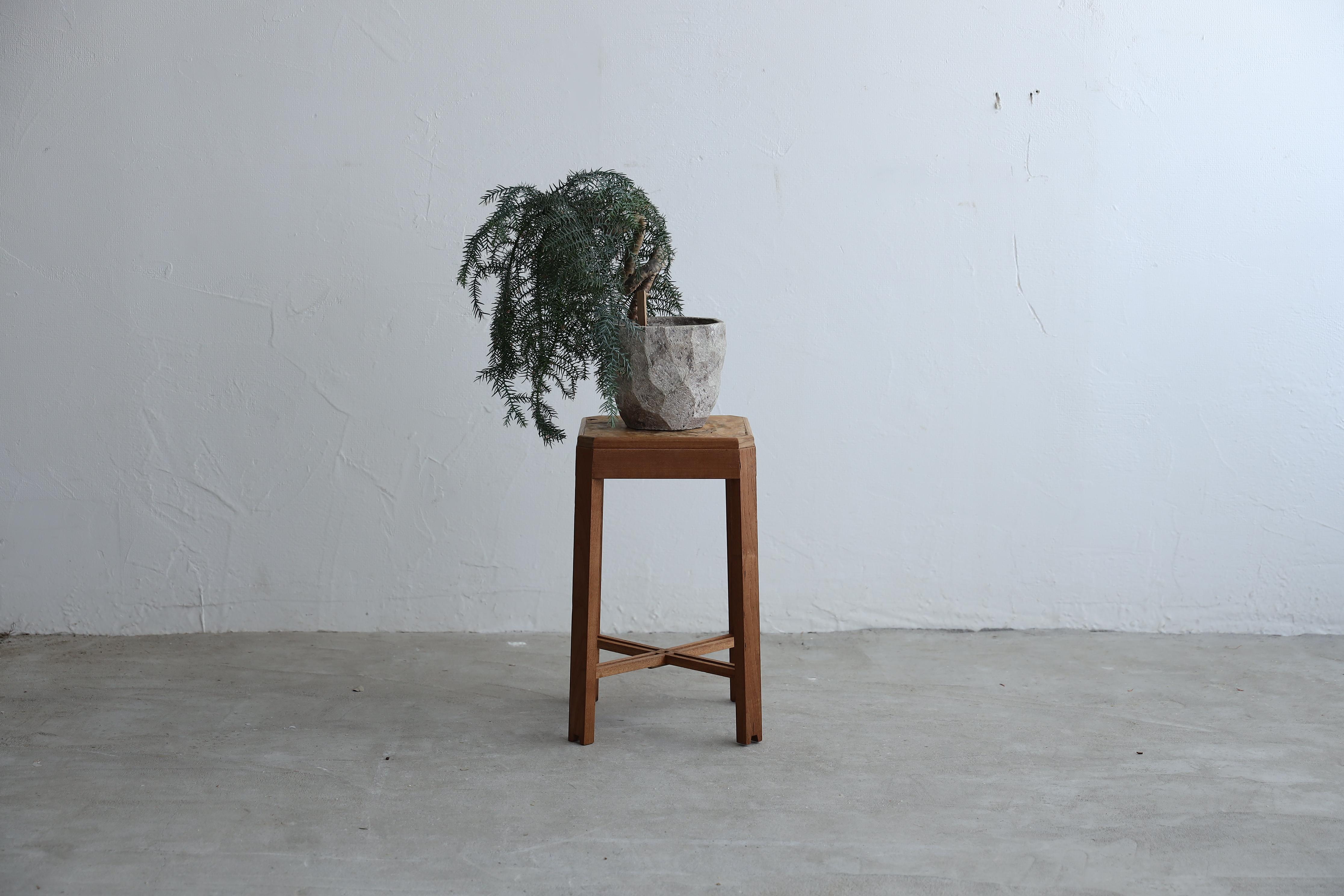 Antique Japanese flower stand, Wabi-Sabi, Japandi For Sale 3
