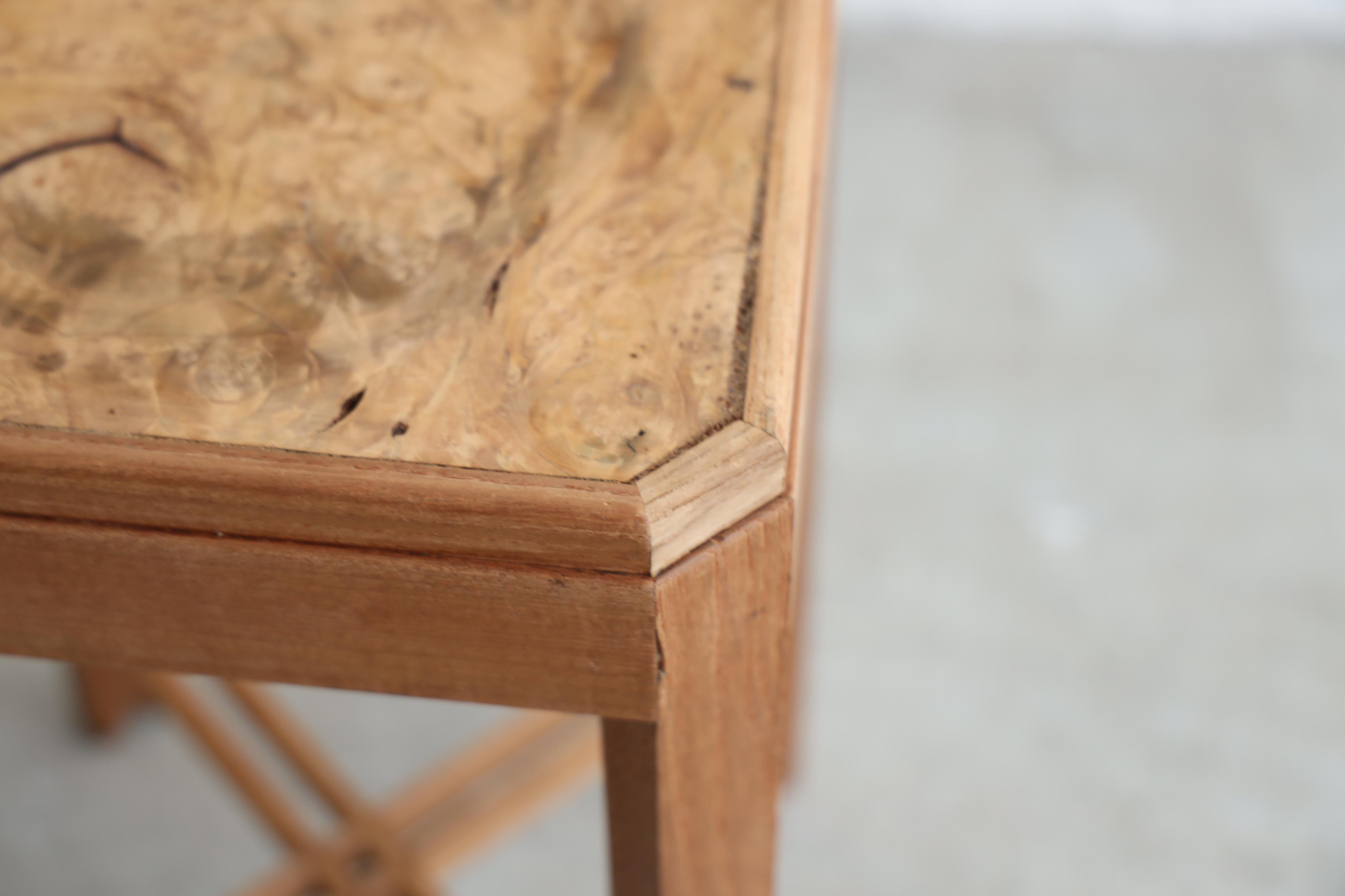 Wood Antique Japanese flower stand, Wabi-Sabi, Japandi For Sale