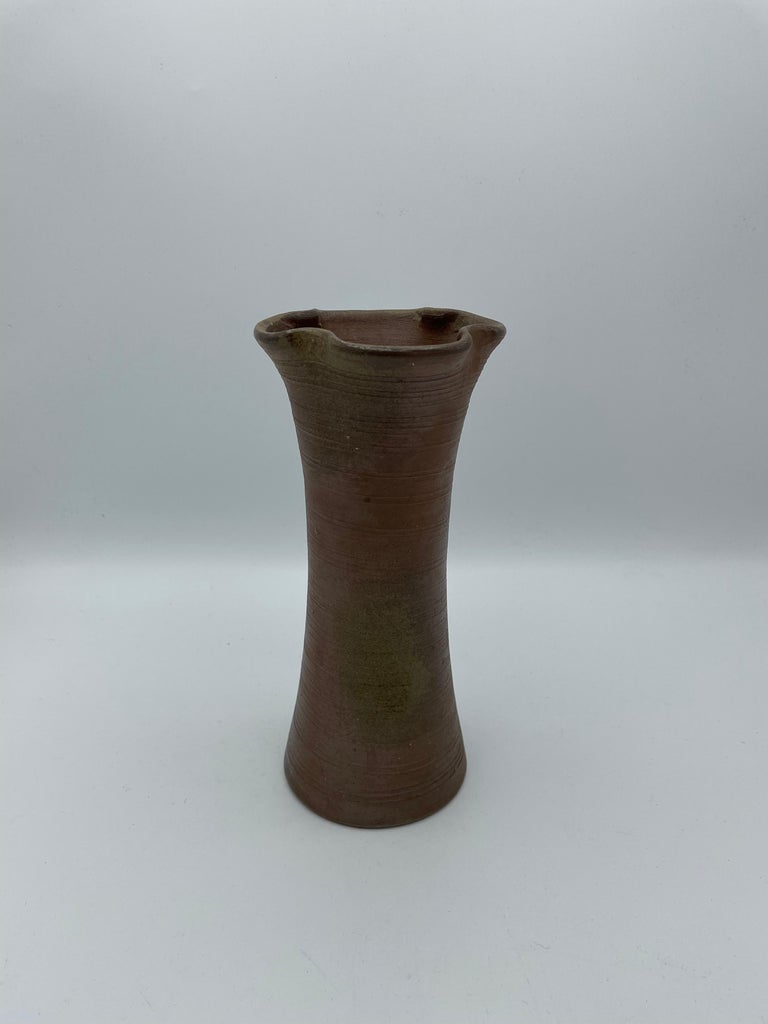 Antique Japanese Flower Vase Bizen 1970s Showa Era For Sale at 1stDibs