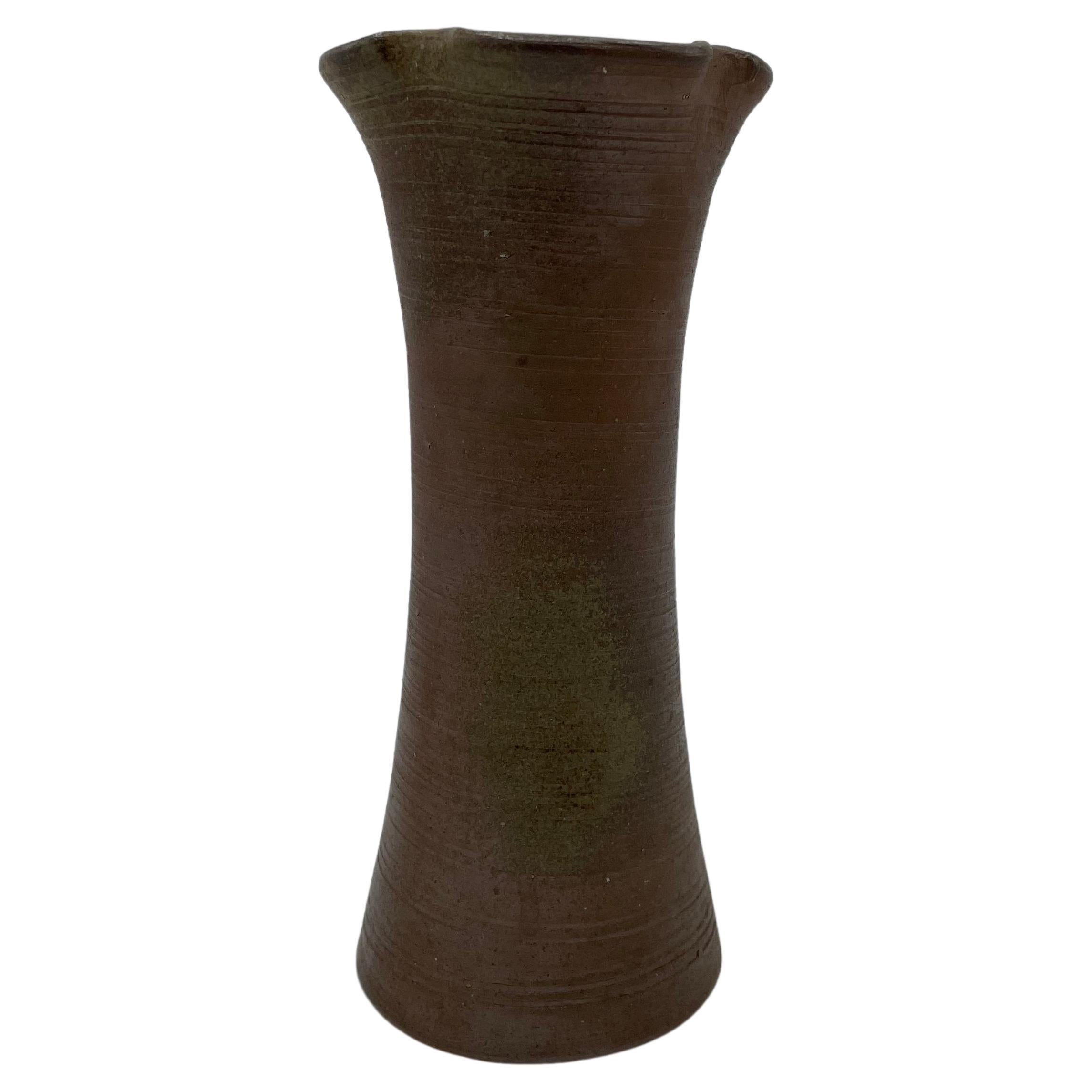 Antike japanische Blumenvase aus der Showa-Ära, Bizen, 1970er Jahre