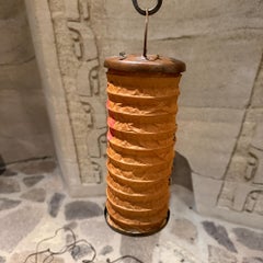 Antica lanterna di carta giapponese pieghevole Chochin o Odawara