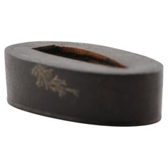Antique Japanese Fuchi  Edo Period Branch Decoration