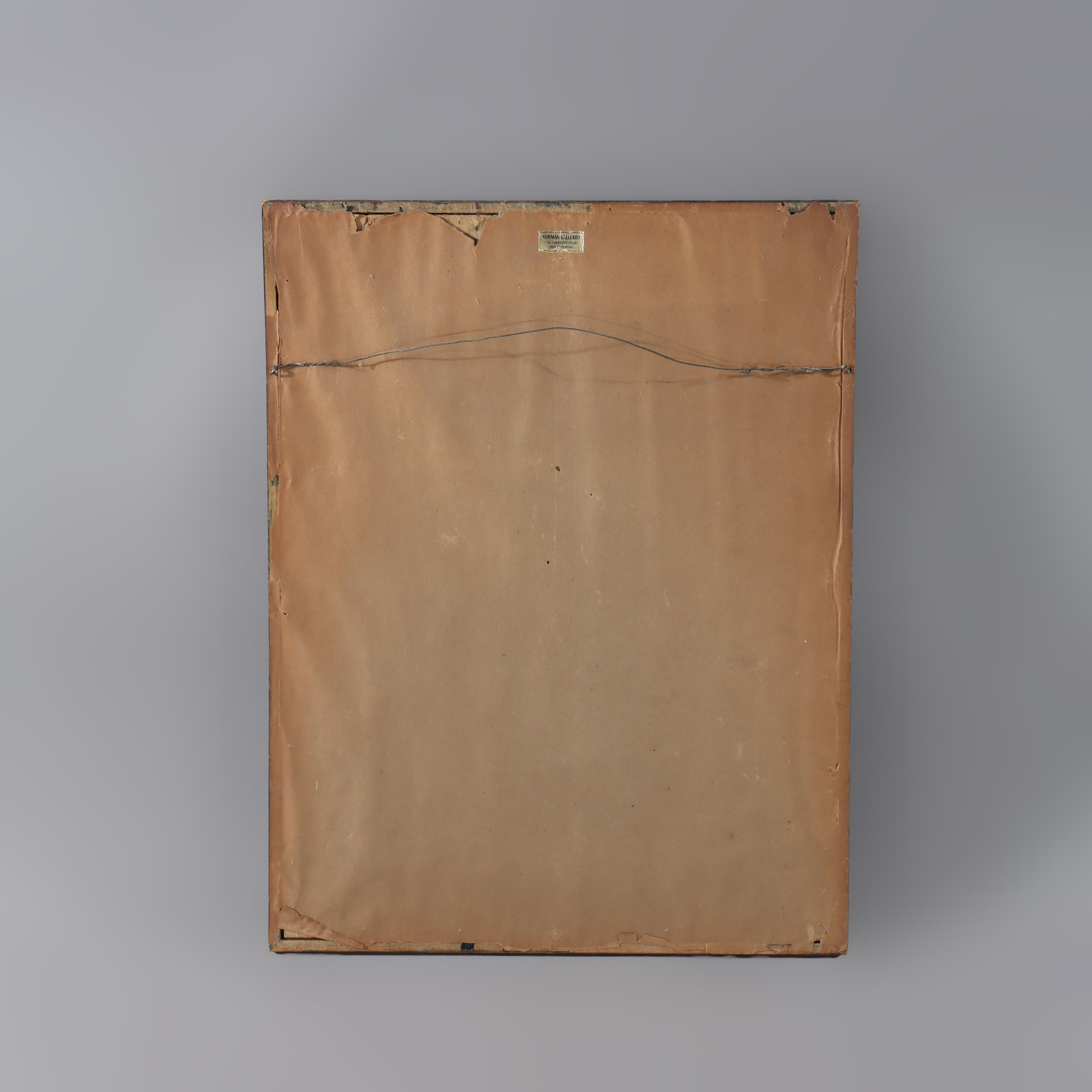 Ancienne estampe japonaise à la planche de Wood Fusatane 