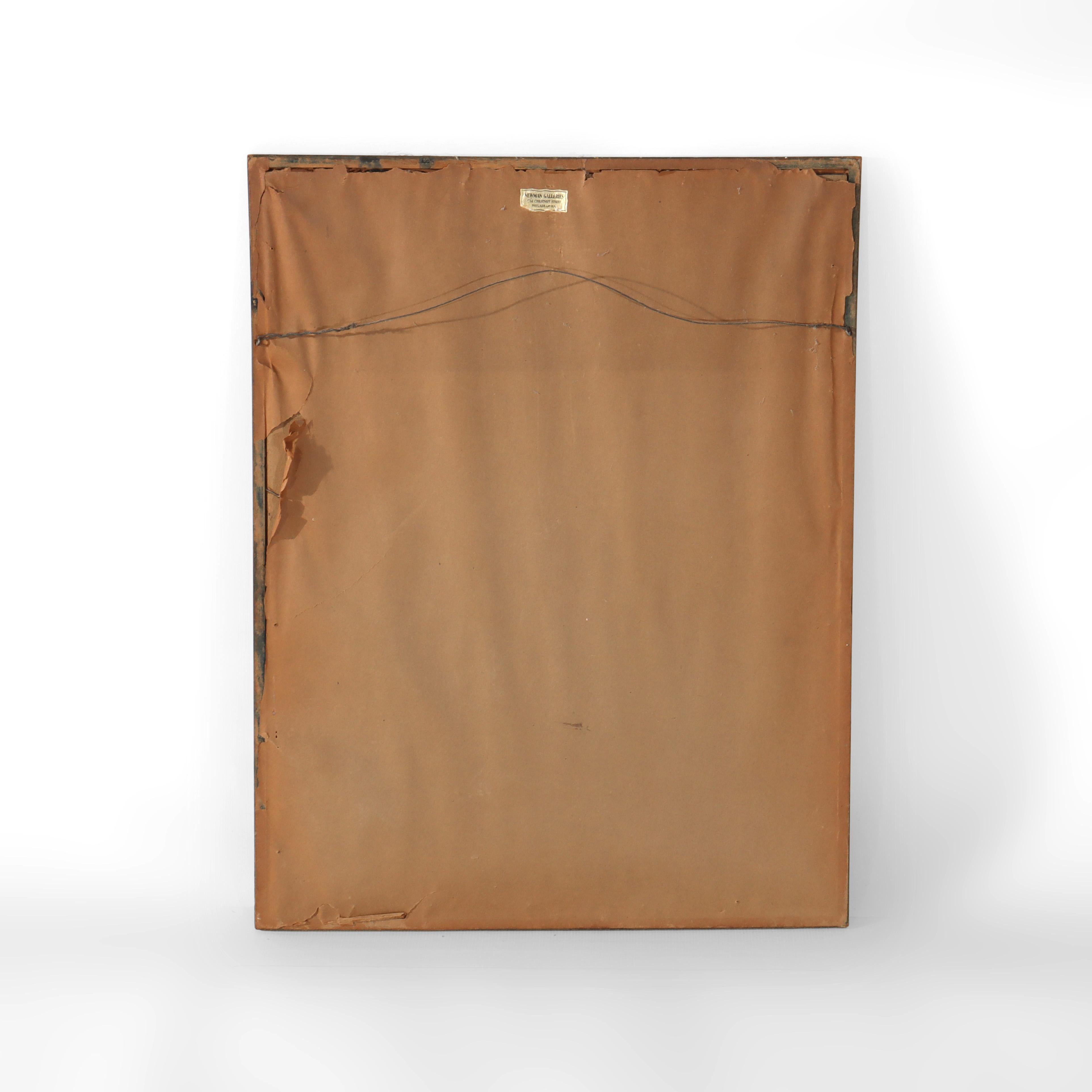 Ancienne estampe japonaise à la planche de Wood Fusatane 