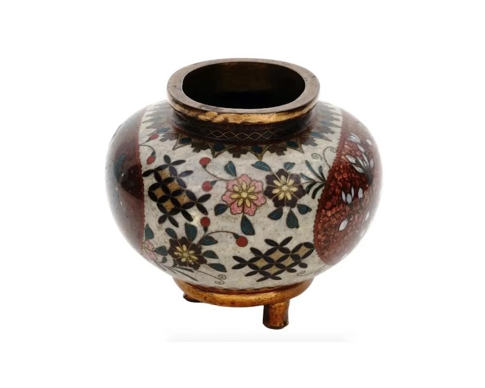 Antique Japanese Goldstone And Enamel Censer Koro In Good Condition For Sale In New York, NY
