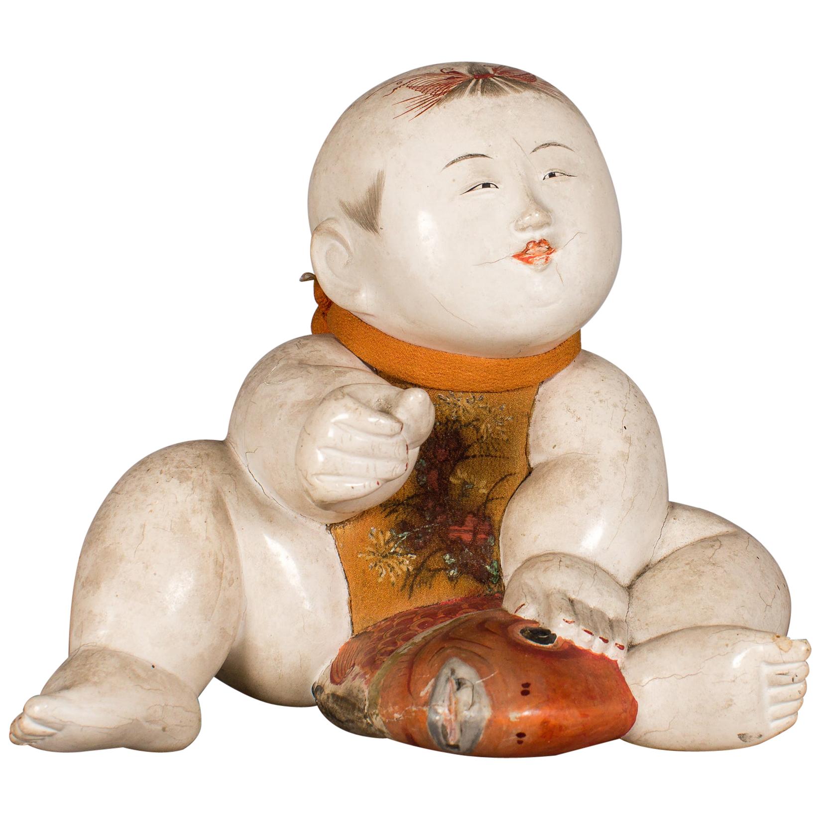 Antique Japanese Gosho Ningyo 
Court Doll
