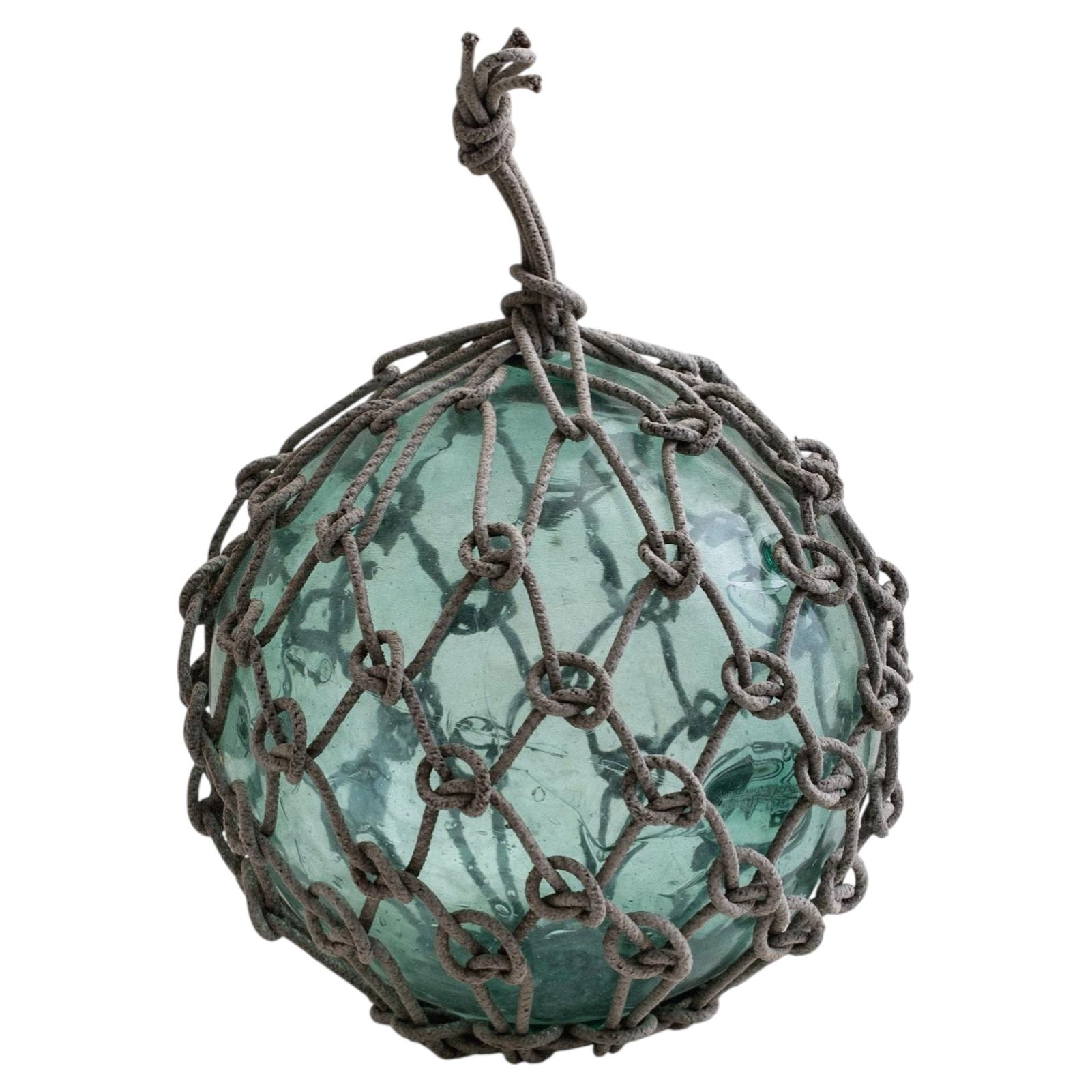 Antique Japanese Hand Blown Fishing Float For Sale
