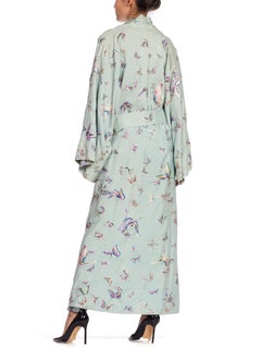 Antique Japanese hand embroiderd Butterfly Kimono