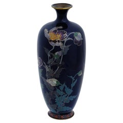 Vase japonais ancien en émail cloisonné de l'école Hayashi