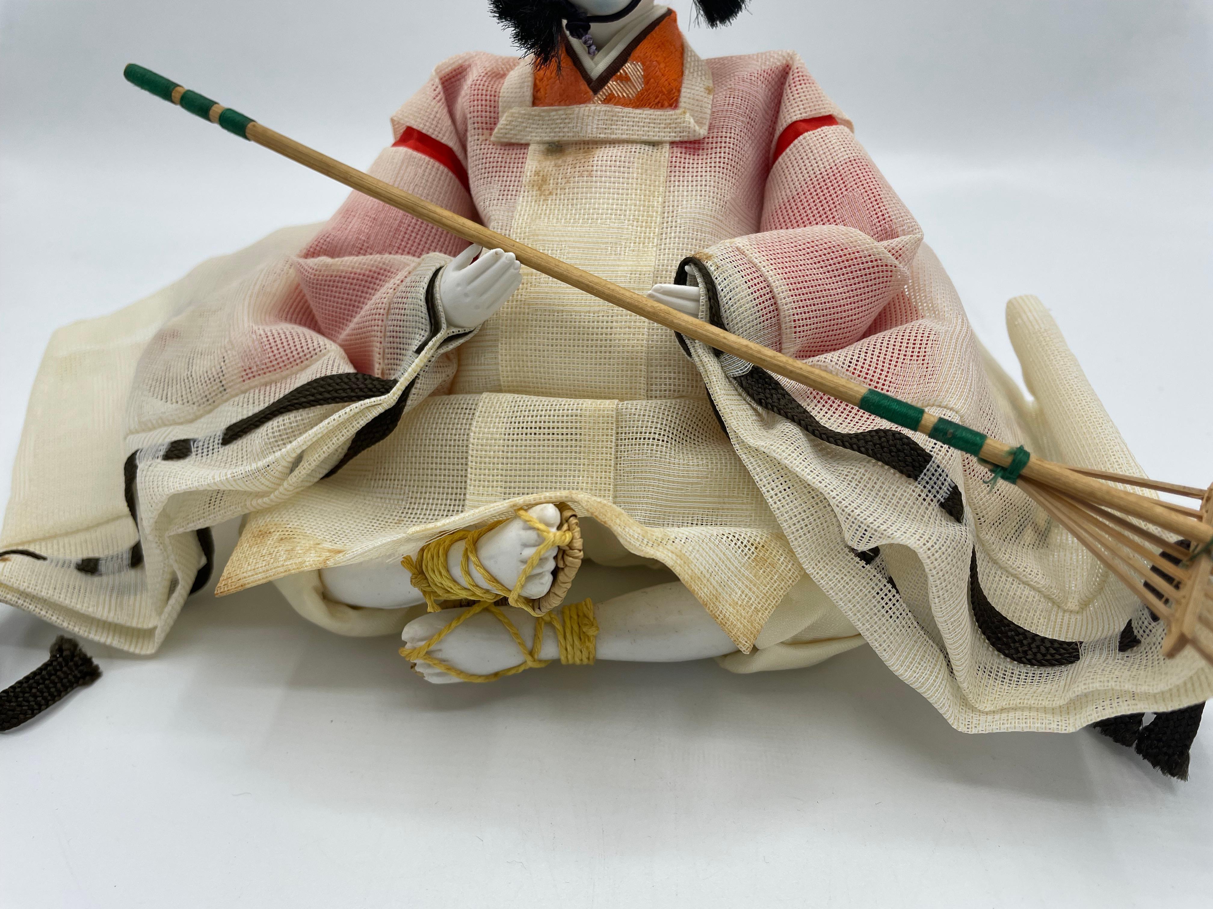 Antike japanische Hinamatsuri-Puppe 'Shicho' Nakijyogo 1980er Jahre im Angebot 1
