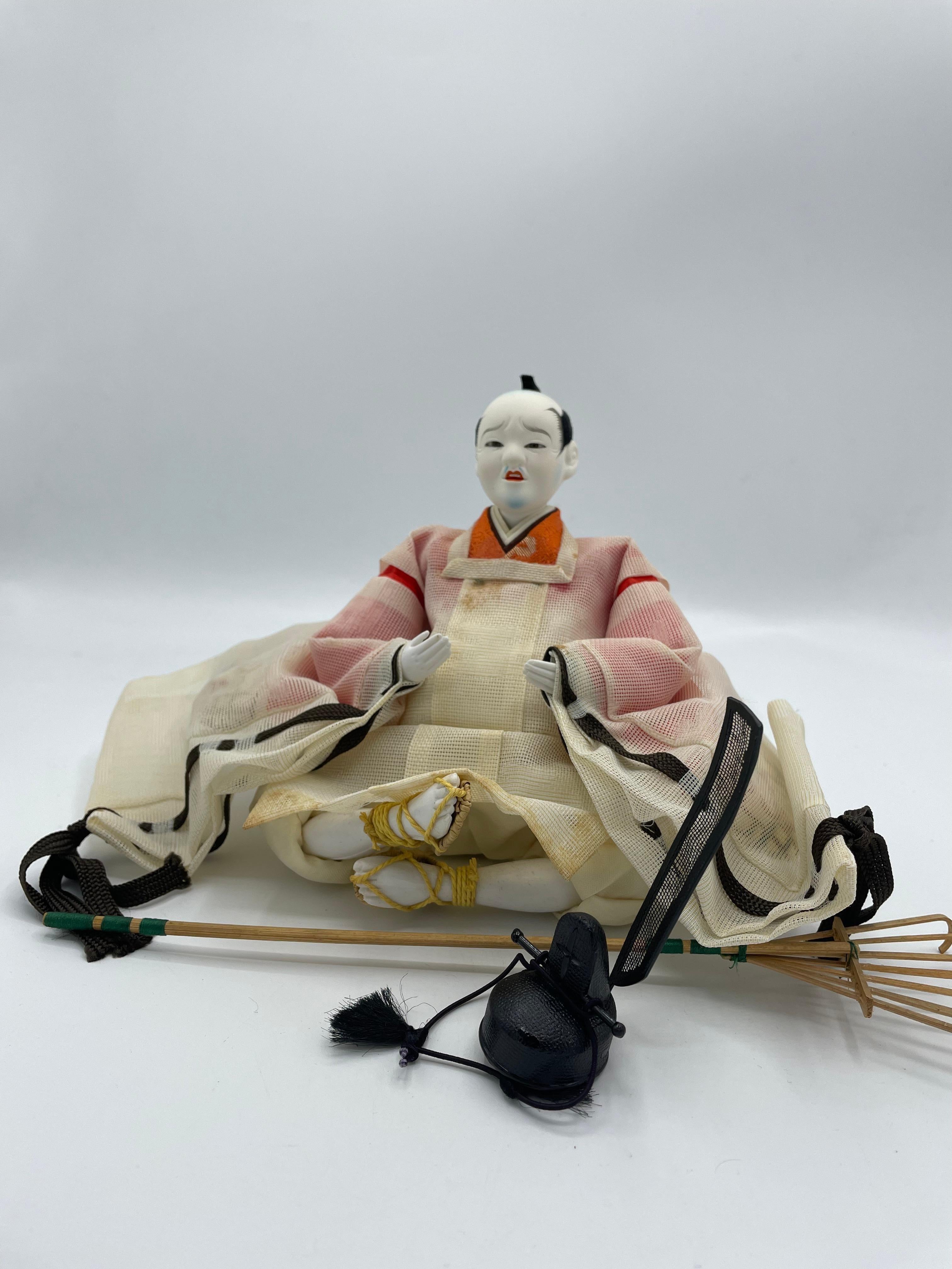Antike japanische Hinamatsuri-Puppe 'Shicho' Nakijyogo 1980er Jahre im Angebot 2