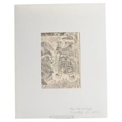 Antigua Caligrafía Japonesa Hiroshige Edo o Meiji, S. XIX