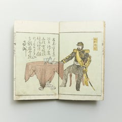 Antique Japanese History Book Meiji Era, circa 1878