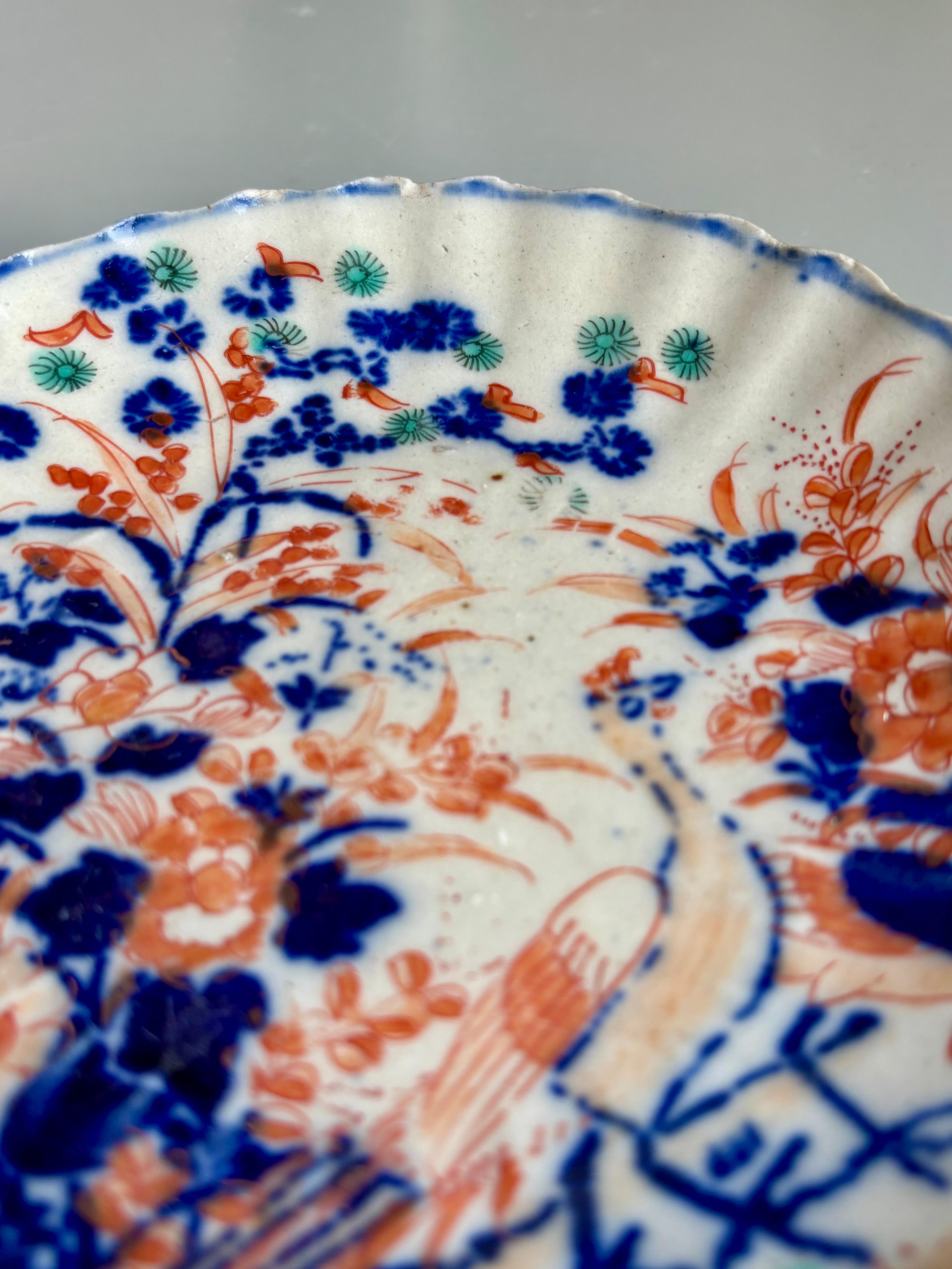 Antique Japanese Imari Arita Ware Porcelain Dish, 19th Century Japonés en venta