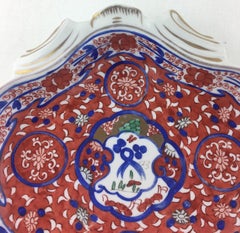 Ancien plat de service japonais Imari en forme d'huître