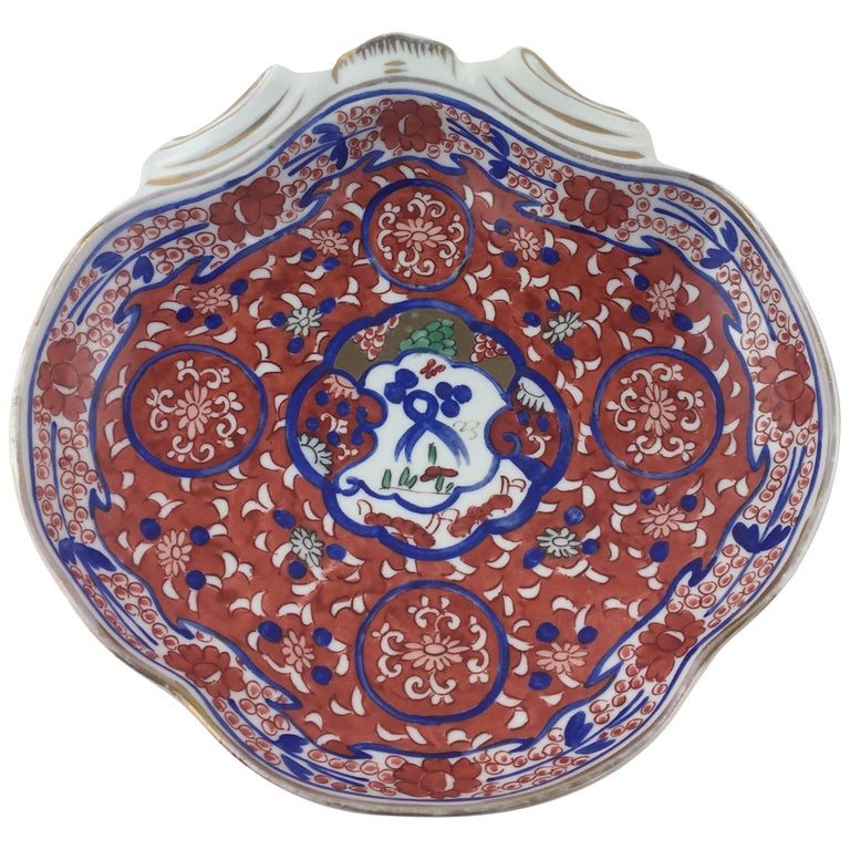 Antique Japanese Imari Oyster Shaped Serving Dish at 1stDibs