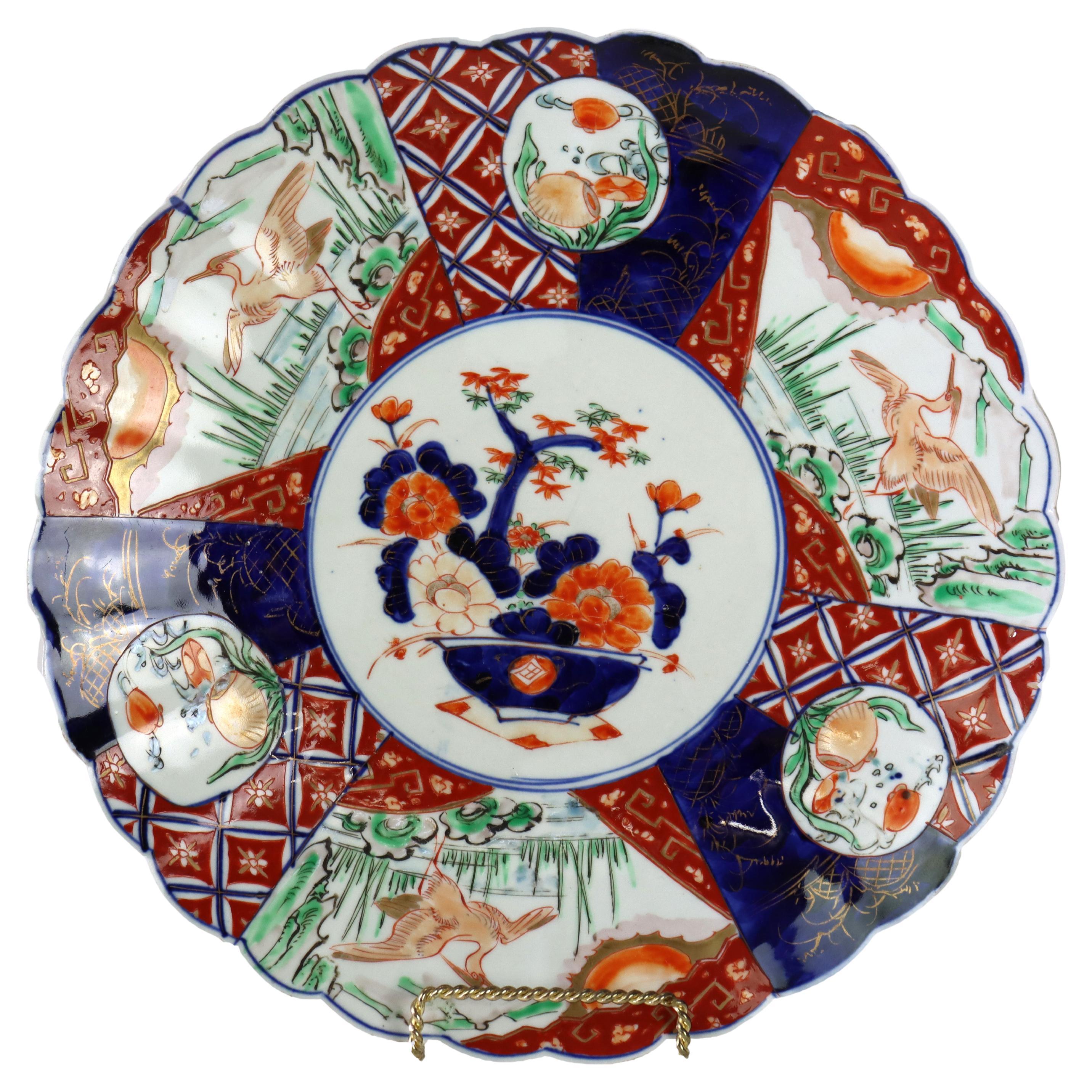 Chargeur ancien en porcelaine Imari Porcelain C1920