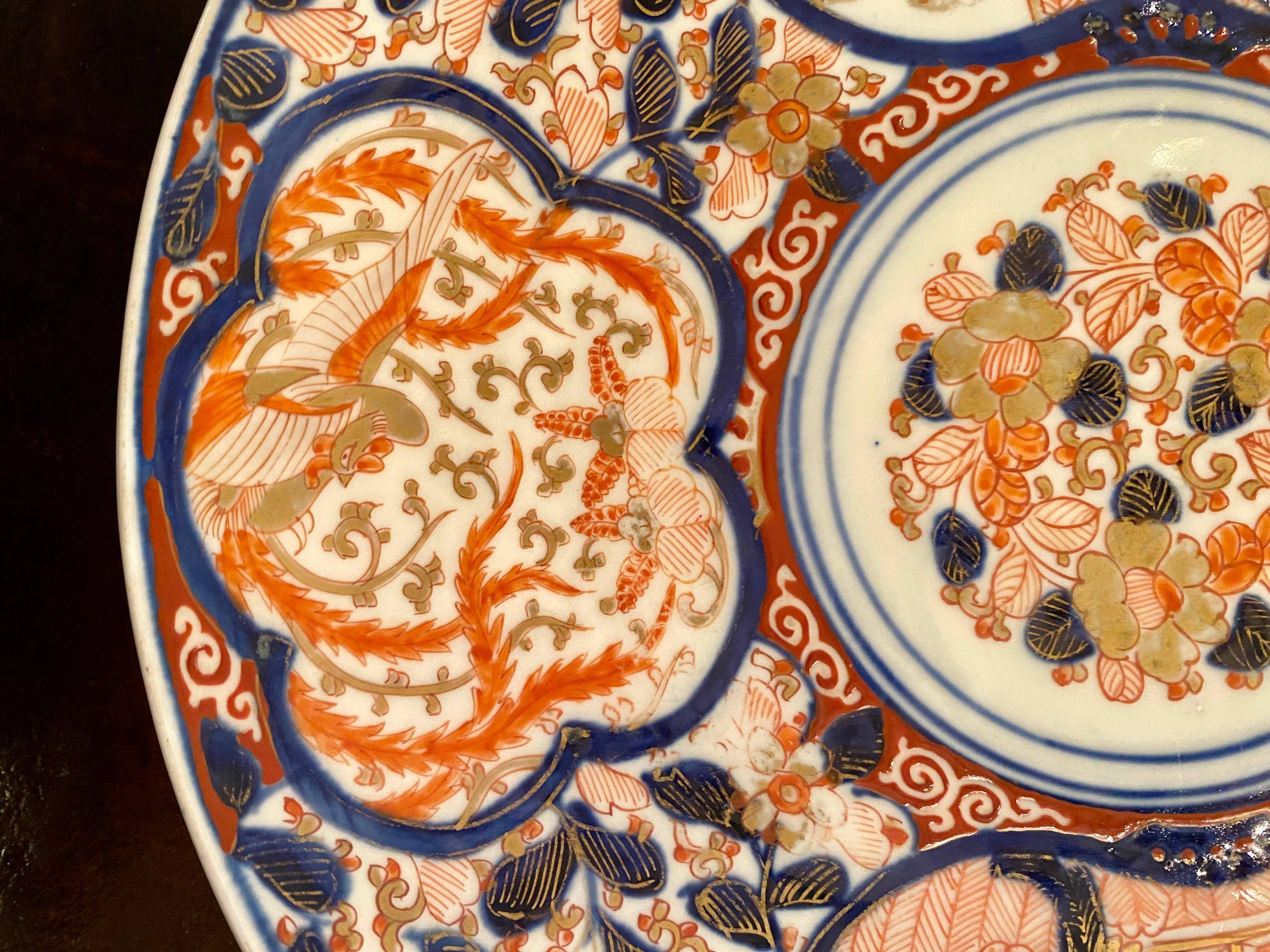 Antique Japanese Imari Porcelain Plate #8, Circa 1890's In Good Condition In New Orleans, LA