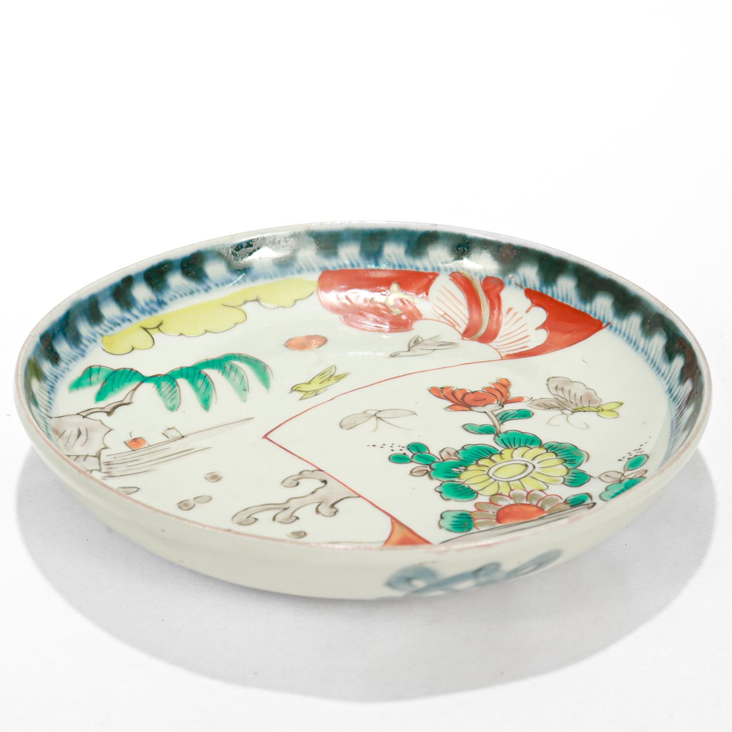 Meiji Antique Japanese Imari Porcelain Plate or Dish For Sale