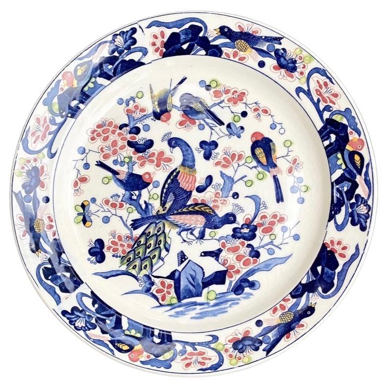 Antique Japanese Imari Style Charger  For Sale