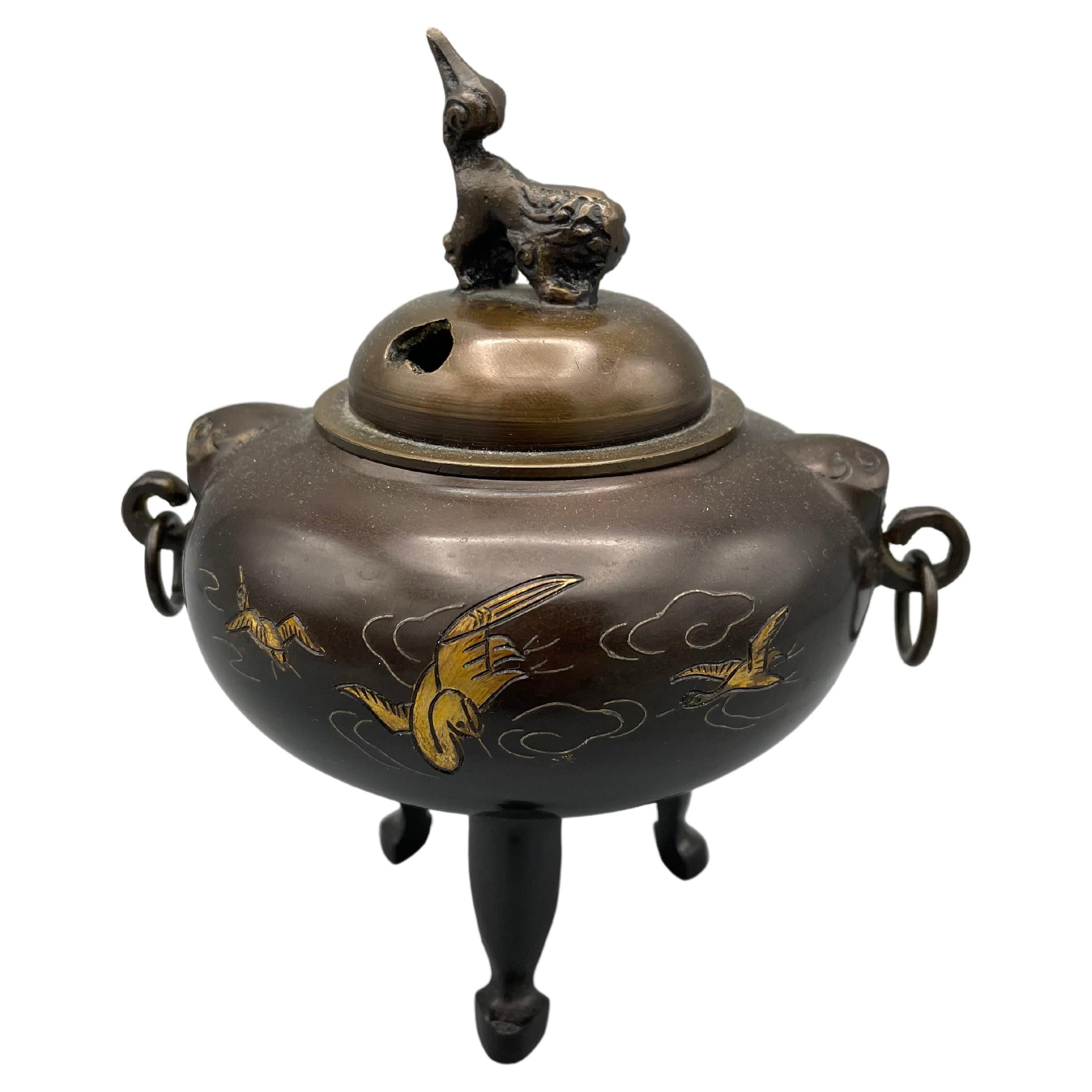 Antique Japanese Incense Burner with Iron in 1915s Taisho Era For Sale at  1stDibs