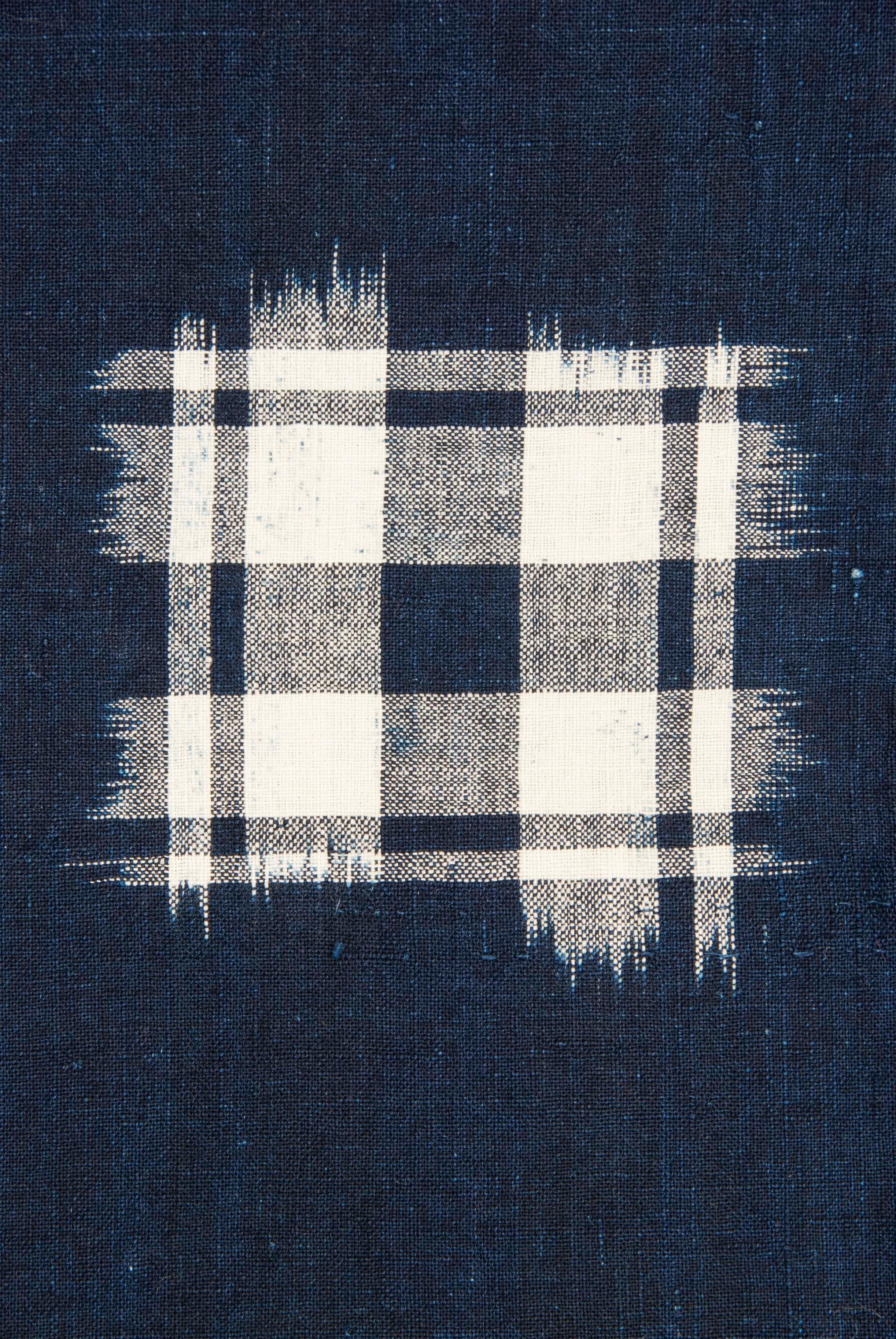Antiker japanischer indigoblauer doppelseitiger Ikat Futon-Deckel (Baumwolle) im Angebot