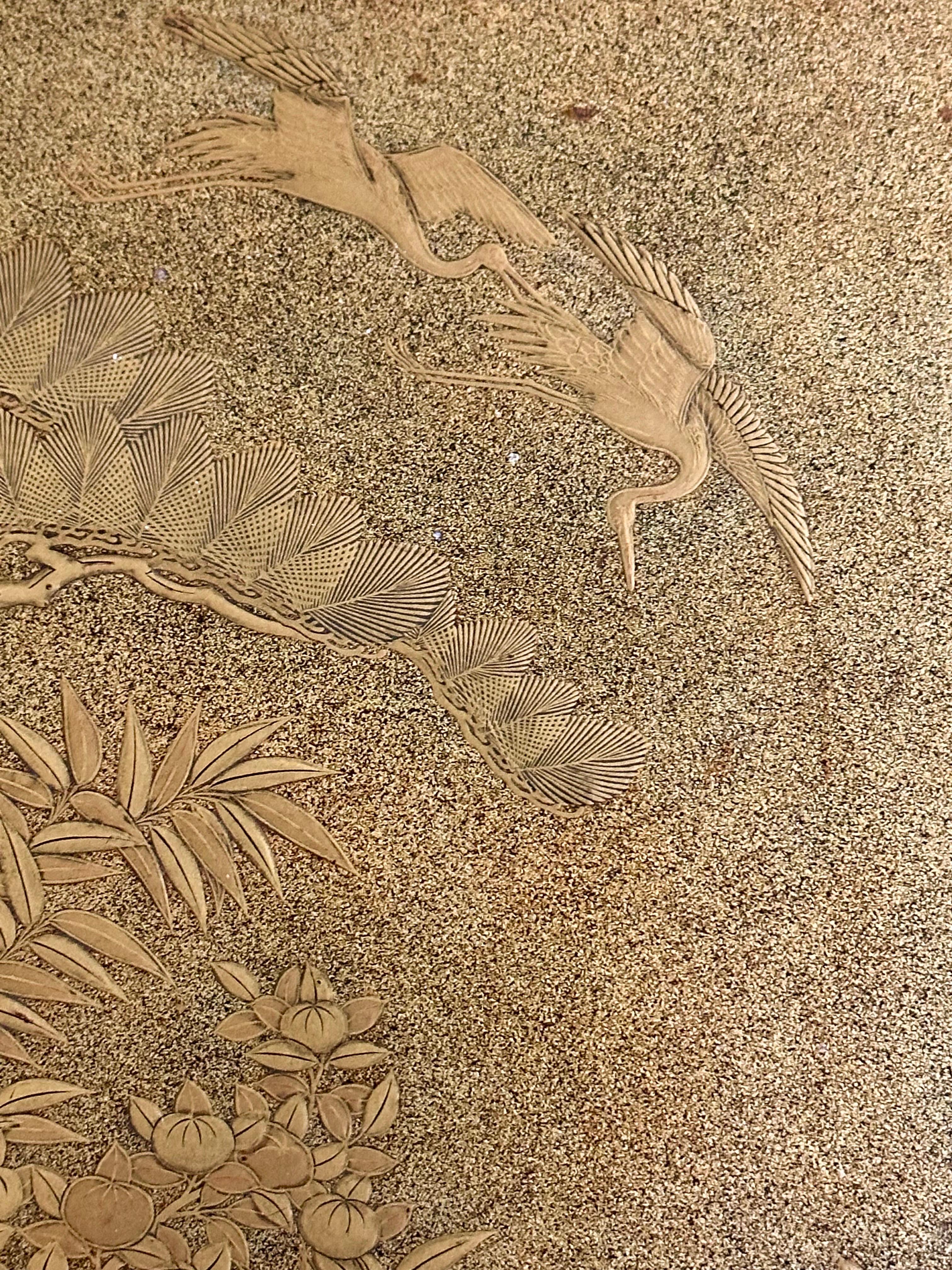 Antica scatola di lacca giapponese Ink Stone Maki-e Suzuribako Edo Provenienza in vendita 5