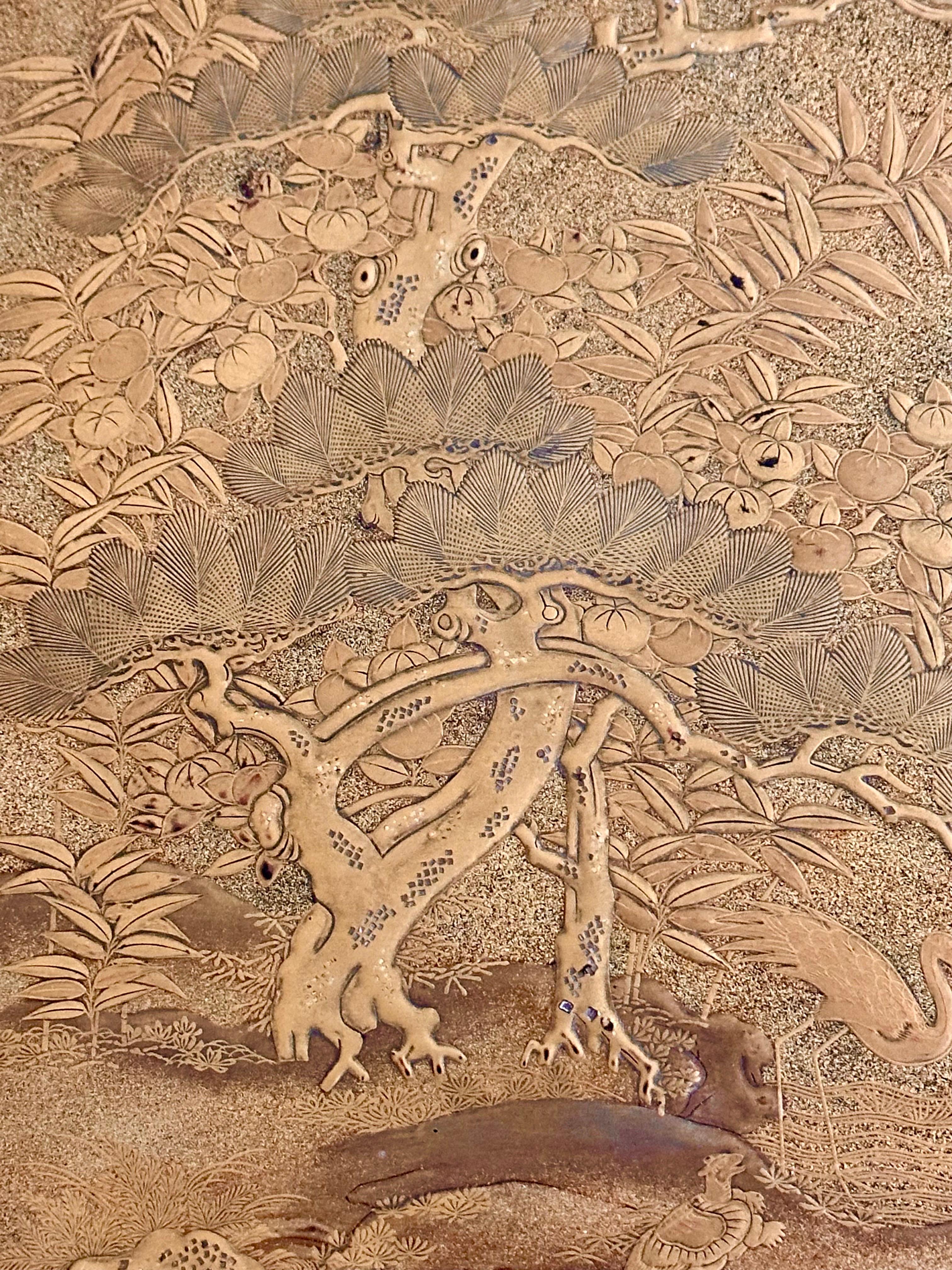 Antica scatola di lacca giapponese Ink Stone Maki-e Suzuribako Edo Provenienza in vendita 3