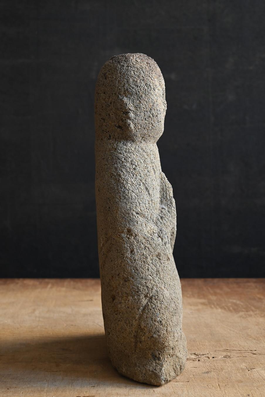 Antique Japanese Jizo Bodhisattva Stone Buddha/Edo Period/Niigata Prefecture 4
