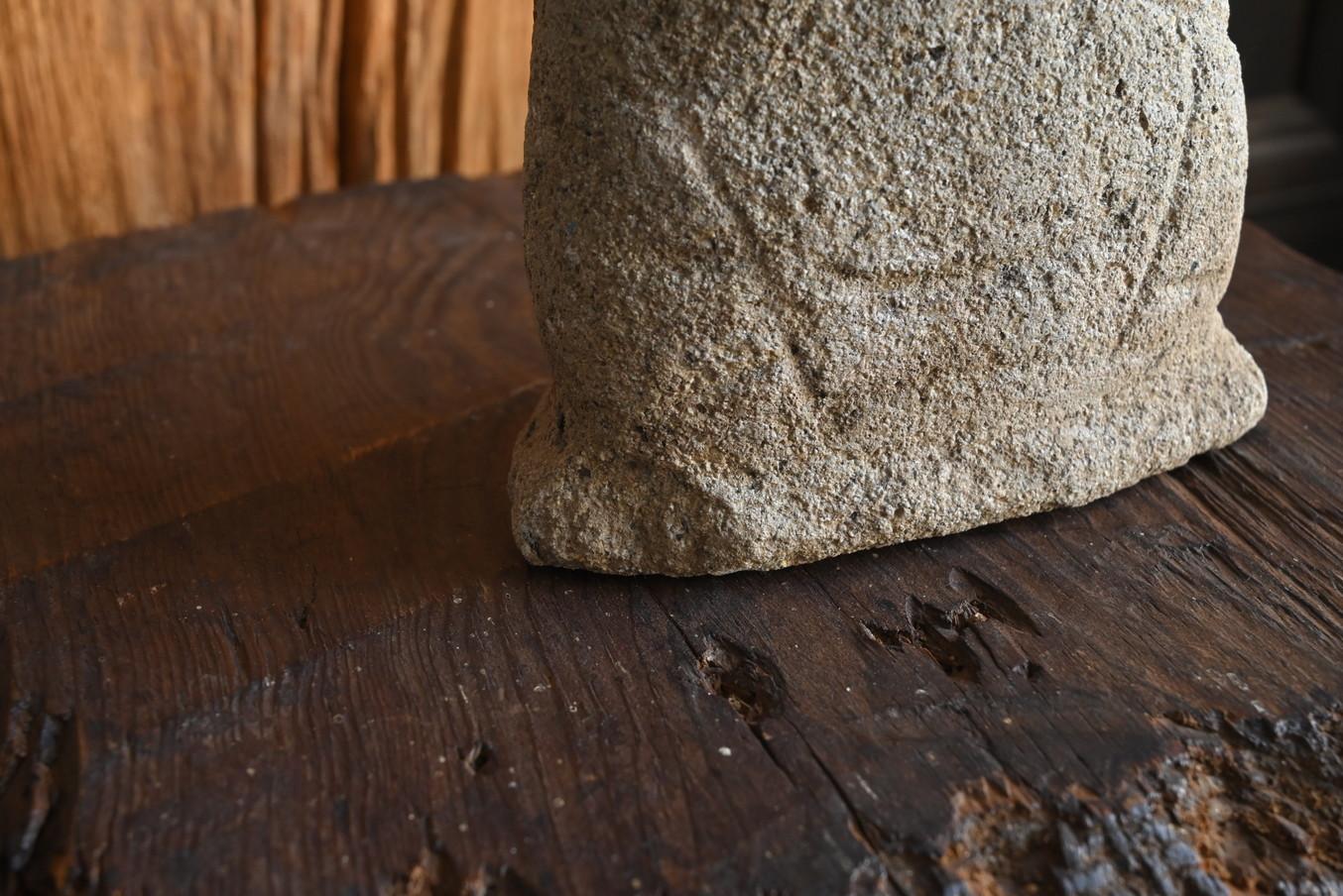 Antique Japanese Jizo Bodhisattva Stone Buddha/Edo Period/Niigata Prefecture 5