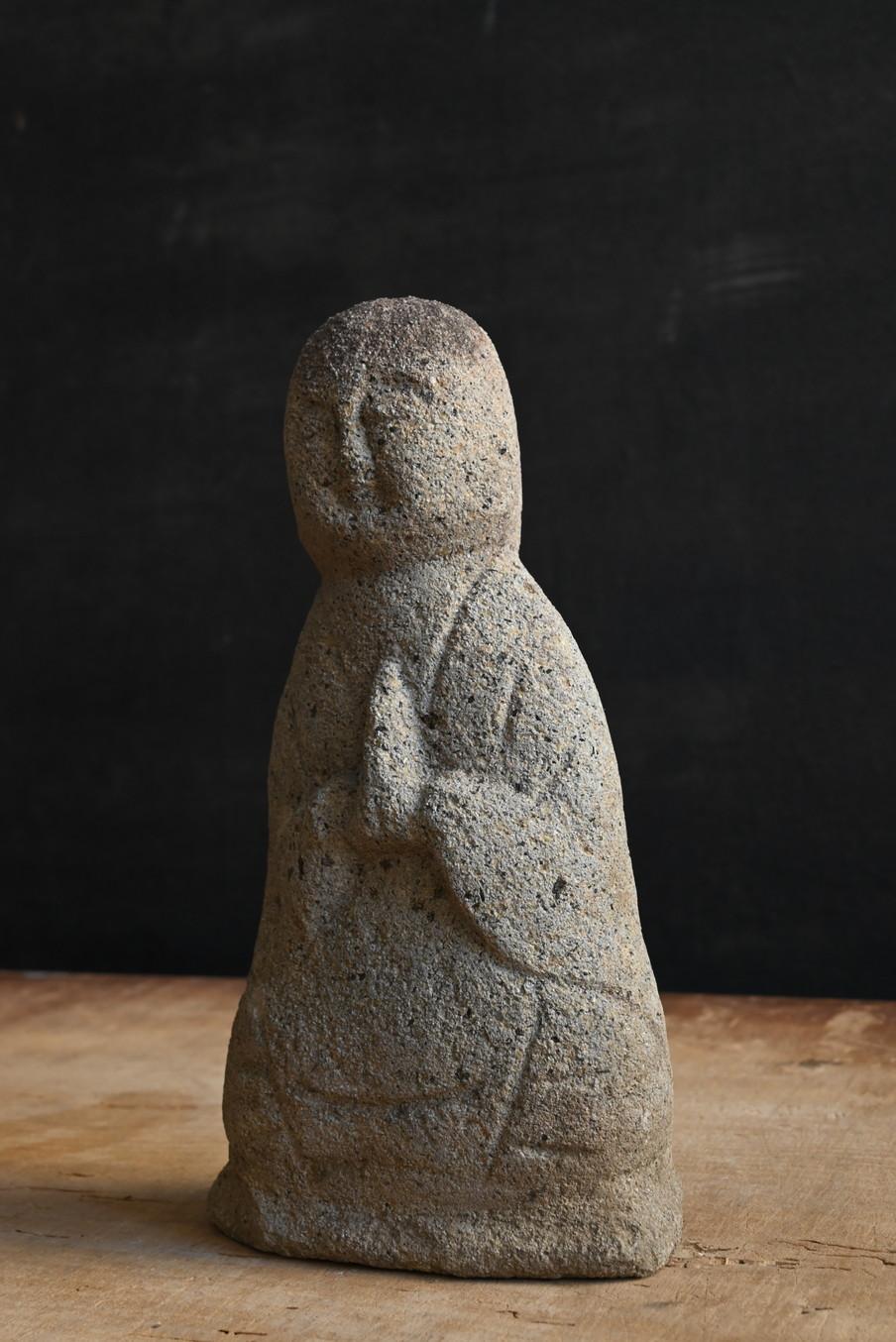 18th Century and Earlier Antique Japanese Jizo Bodhisattva Stone Buddha/Edo Period/Niigata Prefecture