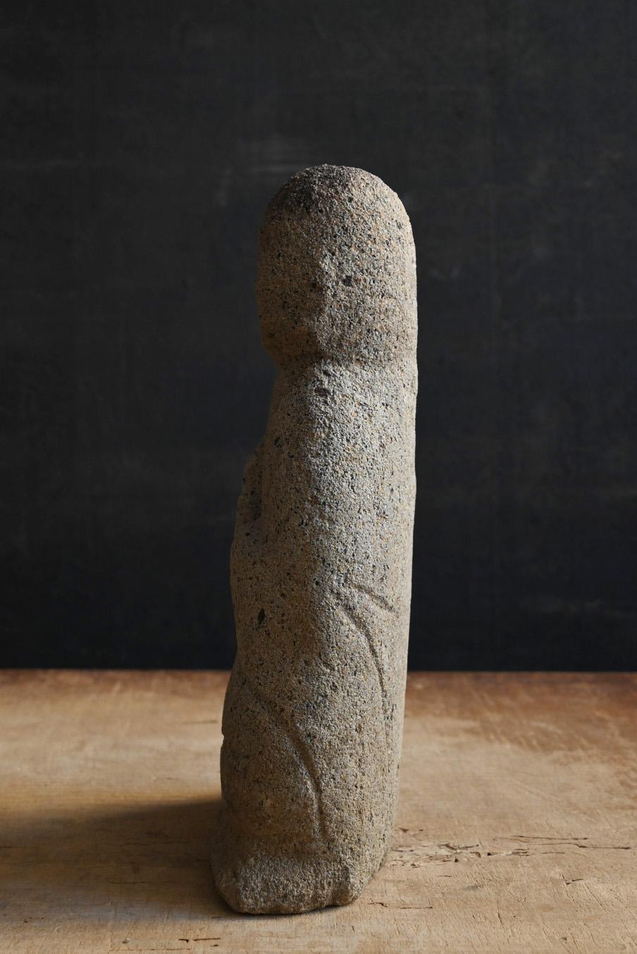 Antique Japanese Jizo Bodhisattva Stone Buddha/Edo Period/Niigata Prefecture 2