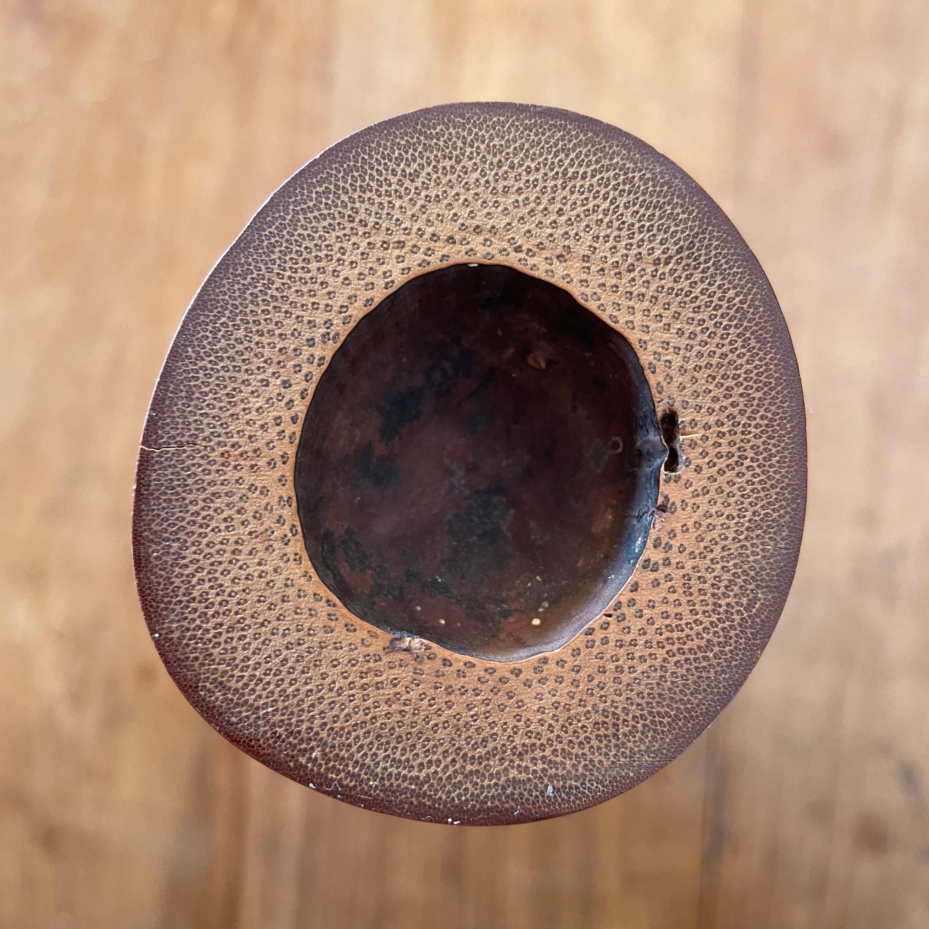 Bamboo Antique Japanese Kakehana, a bamboo wall hanging vase for flower arranging. For Sale