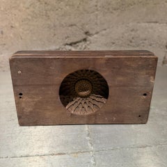 Antique Japanese Kashigata Wooden Mold Vintage Wagashi Sweets