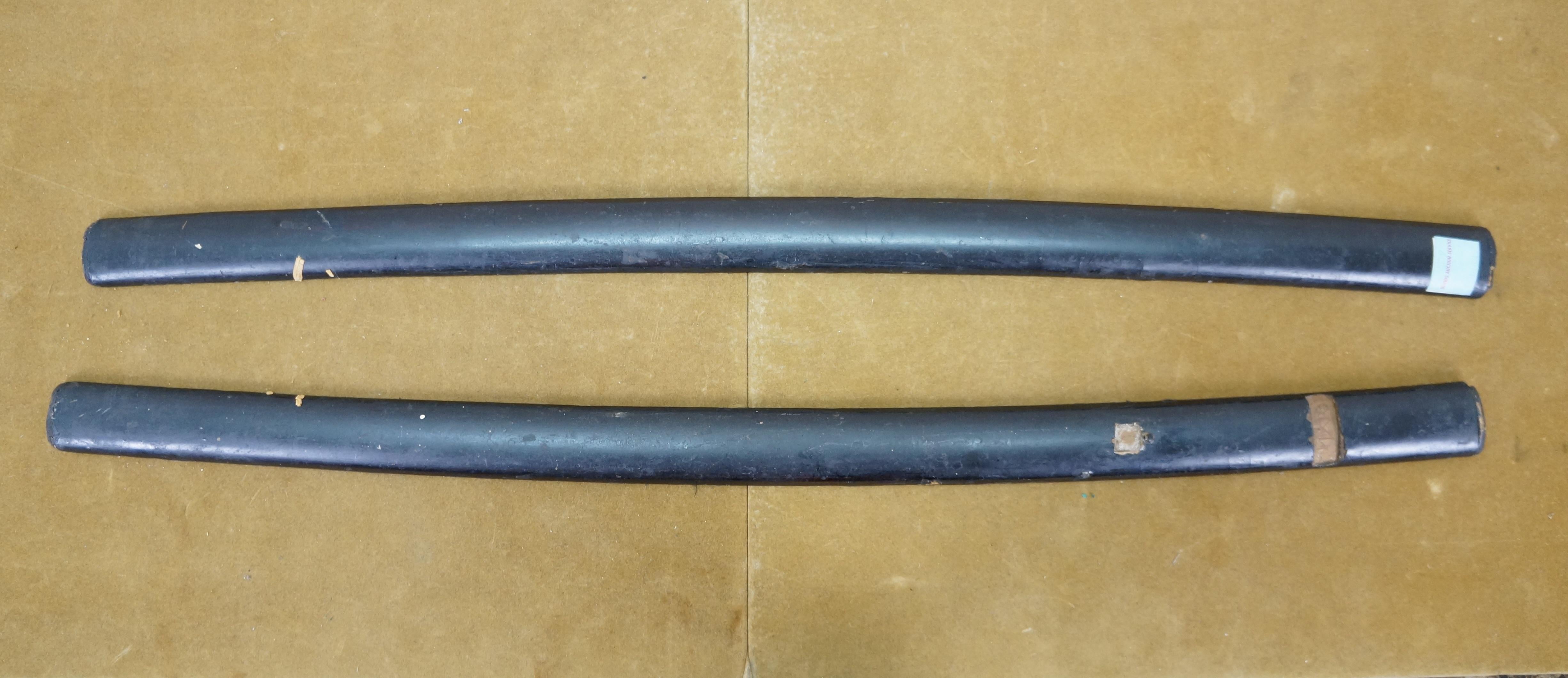 Antique Japanese Katana Samurai Sword Ray Skin Handle Wood Scabbard 38