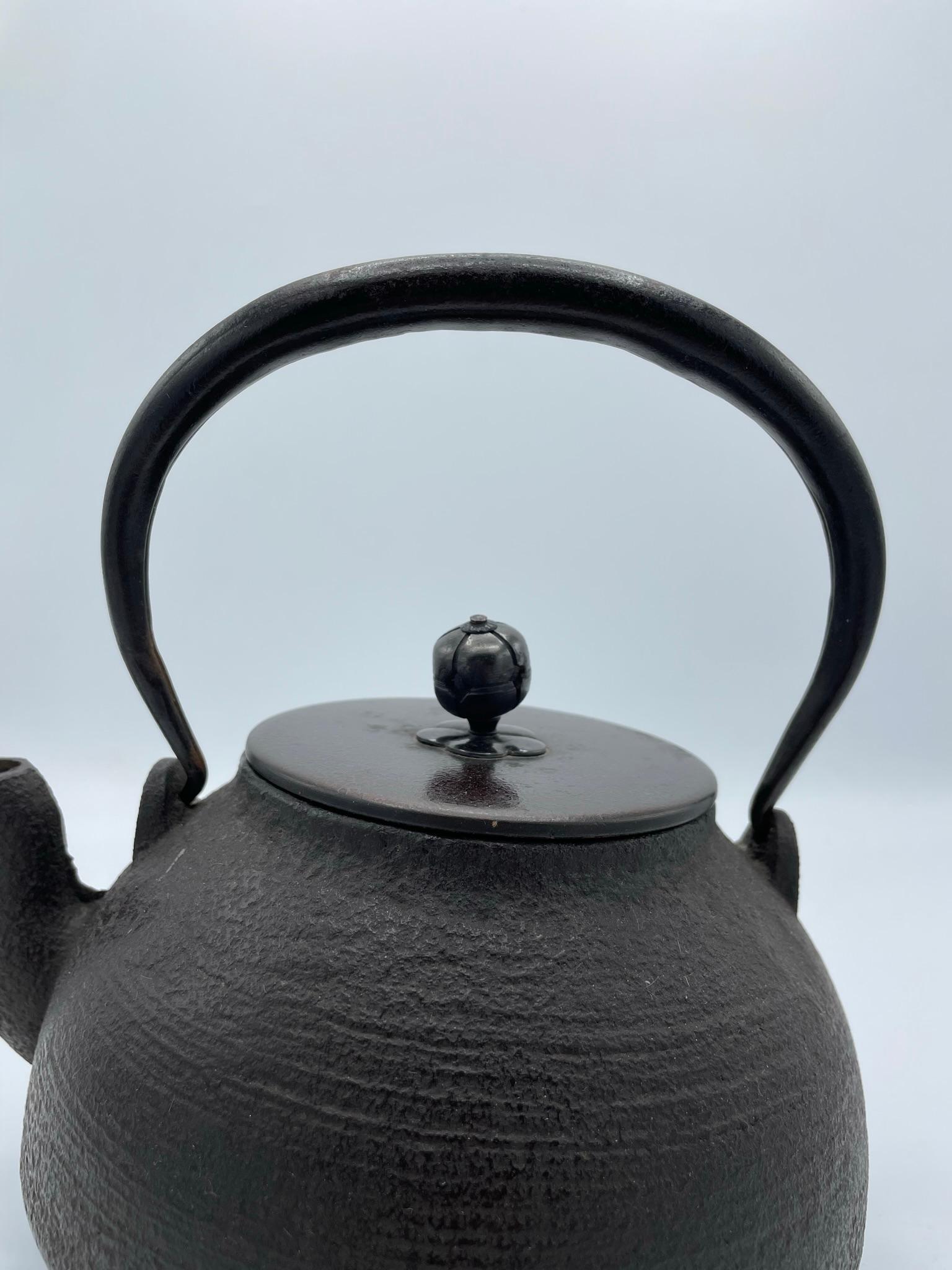 Antique Japanese Kettle with Iron Tetsubin 1930s 3