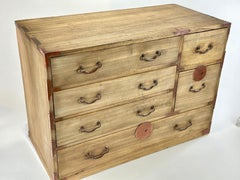 Antique Kiri à 6 tiroirs Kodansu des années 1910 Taisho 18x23x12