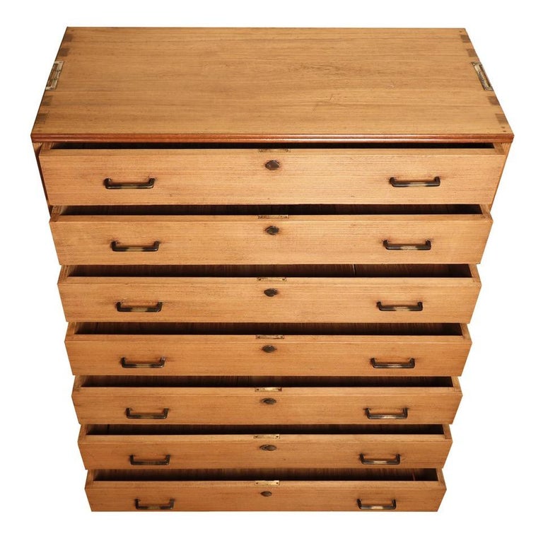 Antique Japanese Kiri Tansu, Taisho Period For Sale at 1stdibs