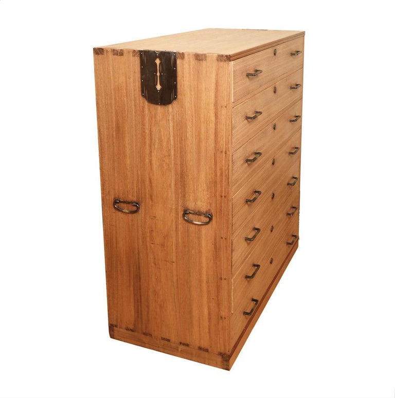 Antique Japanese Kiri Tansu, Taisho Period at 1stdibs