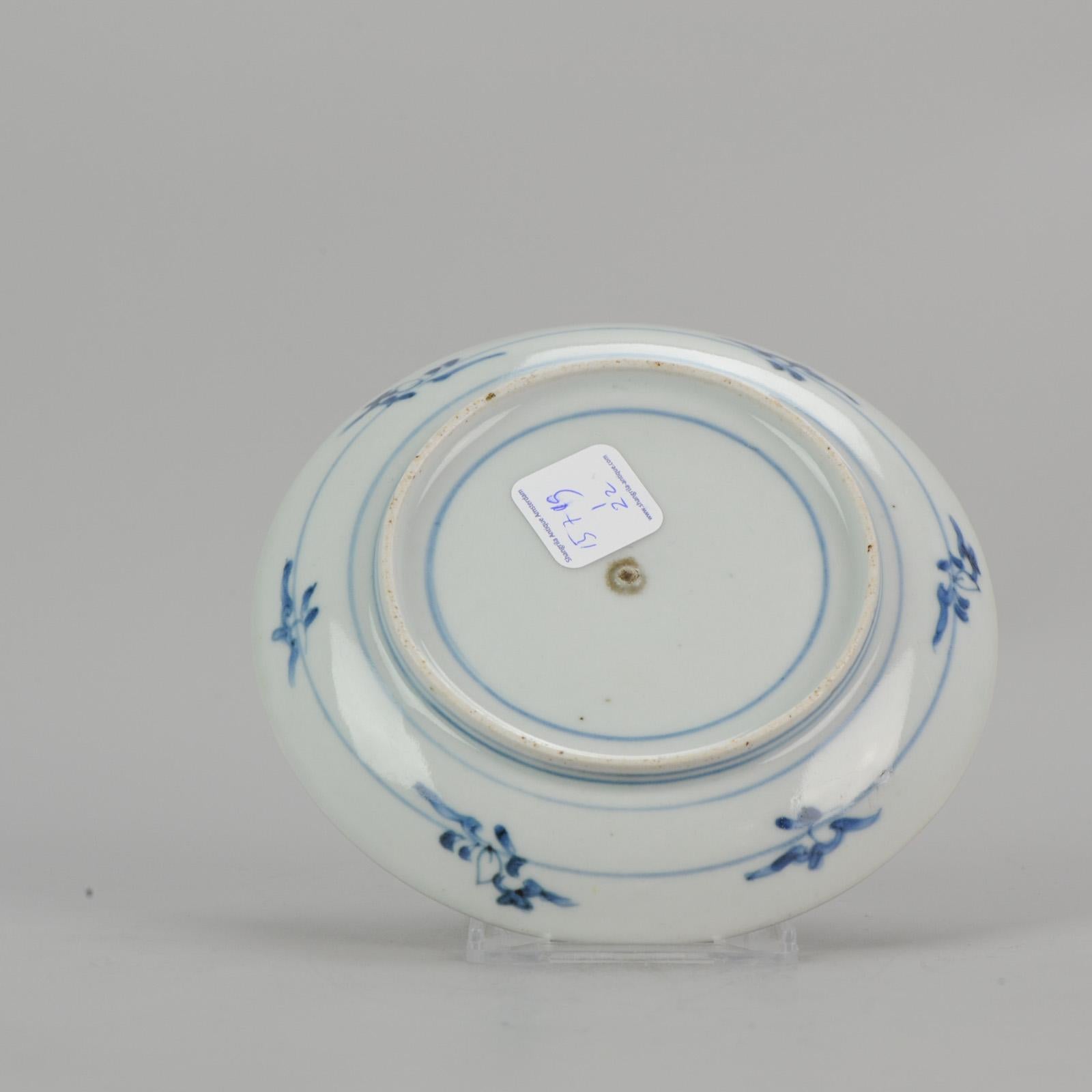 18th Century and Earlier Antique Japanese Ko-Imari Plate Arita Japan Porcelain, ca 1660-1680 For Sale
